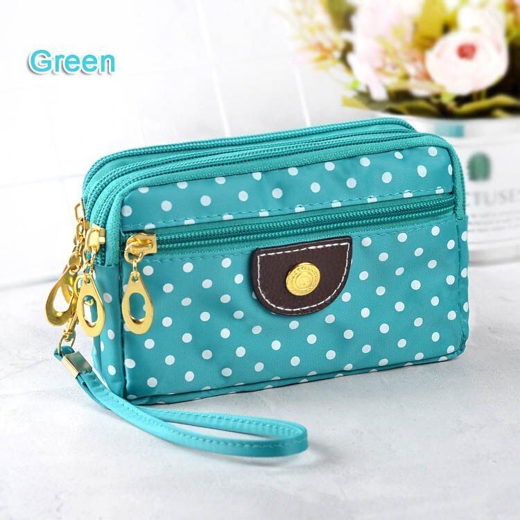 Fashion Women Wallets Small Handbags Canvas Zipper Clutch Coin Purse Pocket 1PC