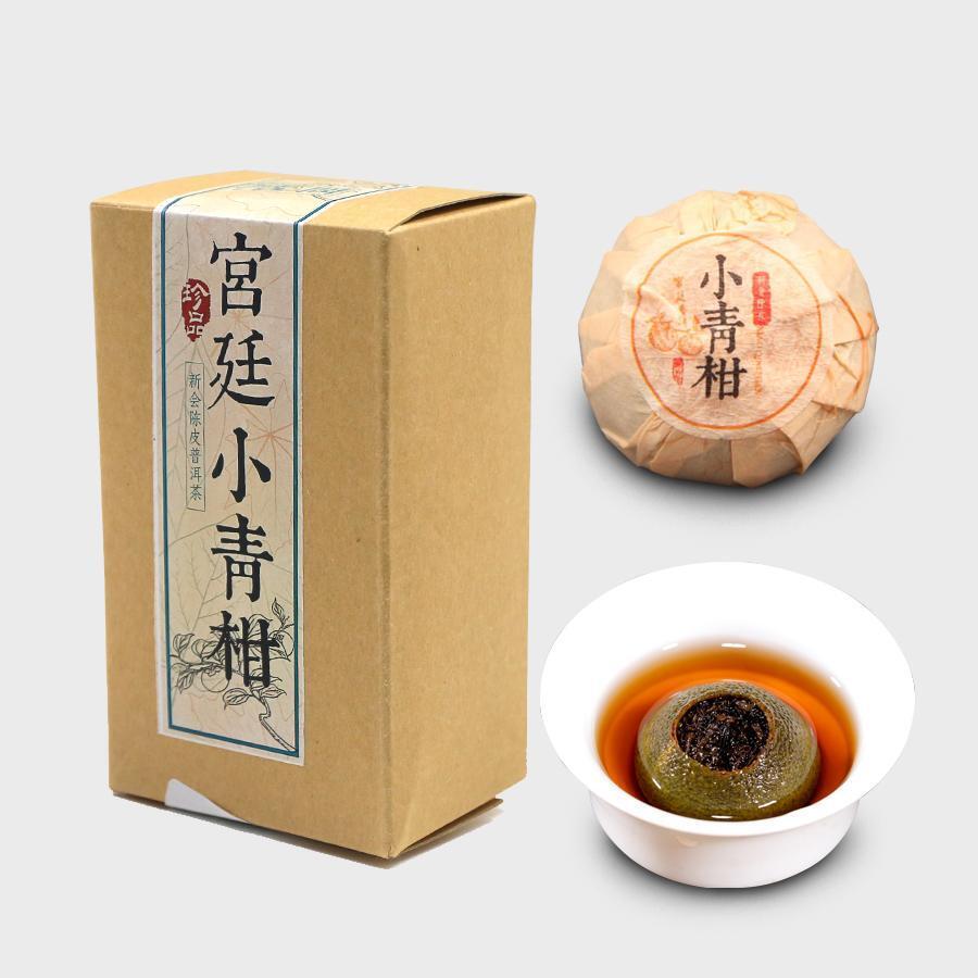 100g Guwen Xinhui Mandarin Yunnan Puer Ripe Tea Orange Shu Puer Tea