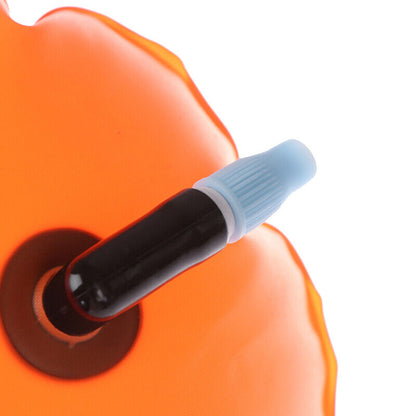 Inflatable Swim Buoy Safety Float Waterproof Air Dry Bag Open Water Swimmingfp