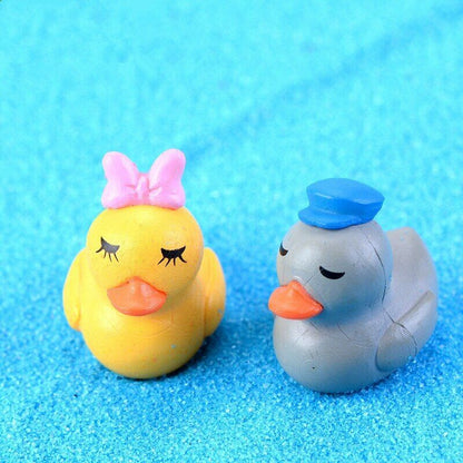 5pcs Couple Ducks Decoration Supplies Micro Landscape Deco Creative Handicrafts