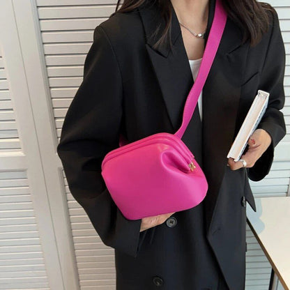 Shoulder Bag Synthetic Leather Crossbody Purse Handbag Black Tote 19*14*8.5 CM