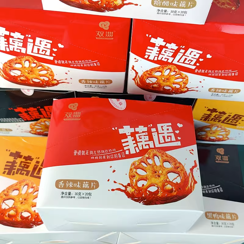 Chinese Food Lotus Root Slices 30g*20bags 香辣藕麻辣藕干 辣的够味 香辣味