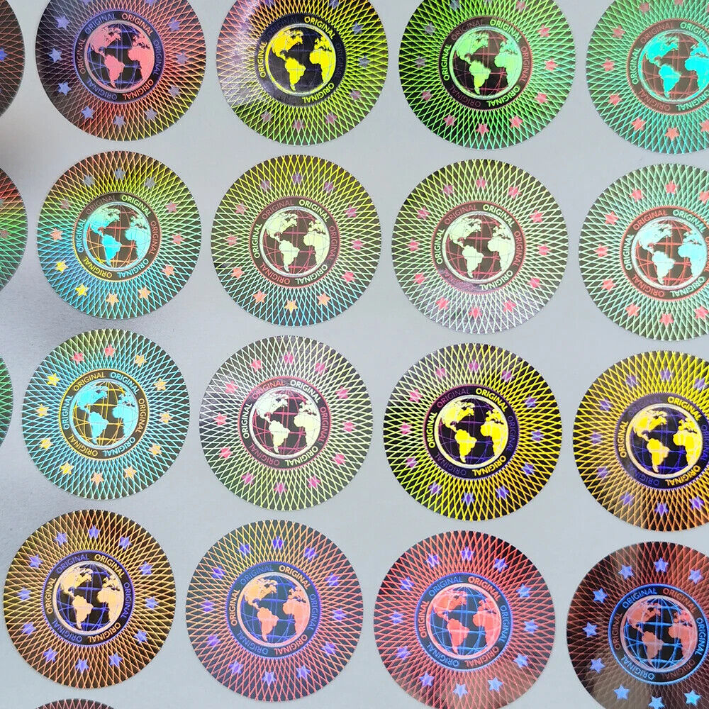 Holographic Stickers 2000Pcs Plastic Warranty Tamper Proof Security Label Decals