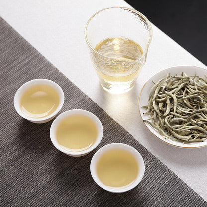 500g Puerh Tea Raw Tea White Hair Silver Needle Single Bud White Tea Loose Tea