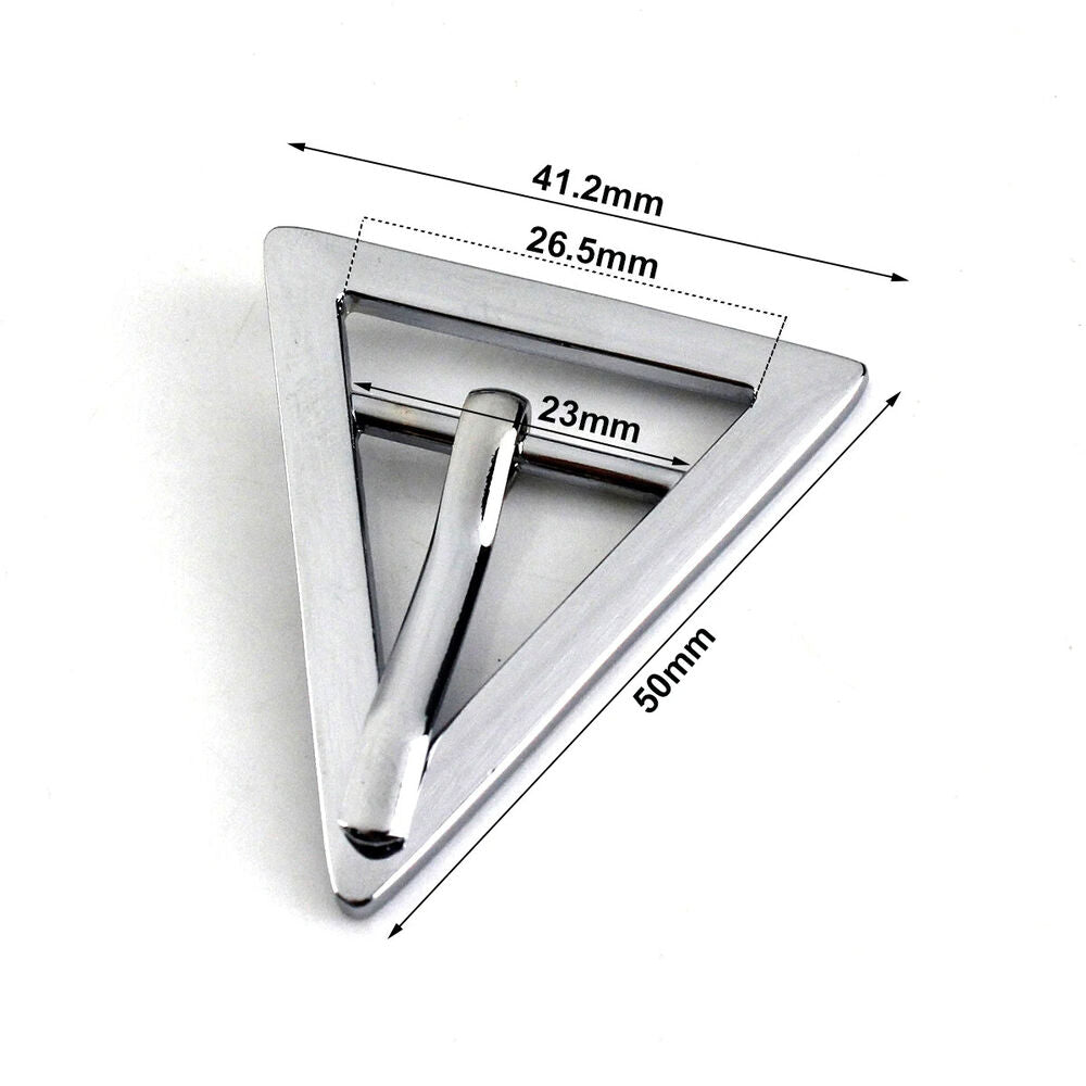 Women Belt Buckles Metal Triangle Fashion Single Pin DIY Leather Craft Accessory