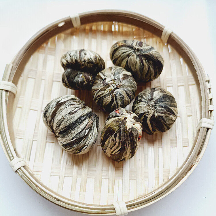 Handcrafted Art Mini Flowering White Tea Herbal Flower Blooming Tea Balls 20pcs