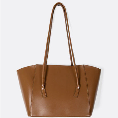 Faux Leather Women's Elegant Tote Handbags Bucket Large Capacity Son-mother Bag
