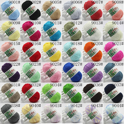 Hot Sale 50g Soft Bamboo Crochet Cotton Yarn Knitting Baby Knit Wool Yarn