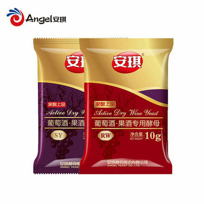 White Brew + (Red Brew) Active Dry Wine Yeast Alcohol 2 Pack