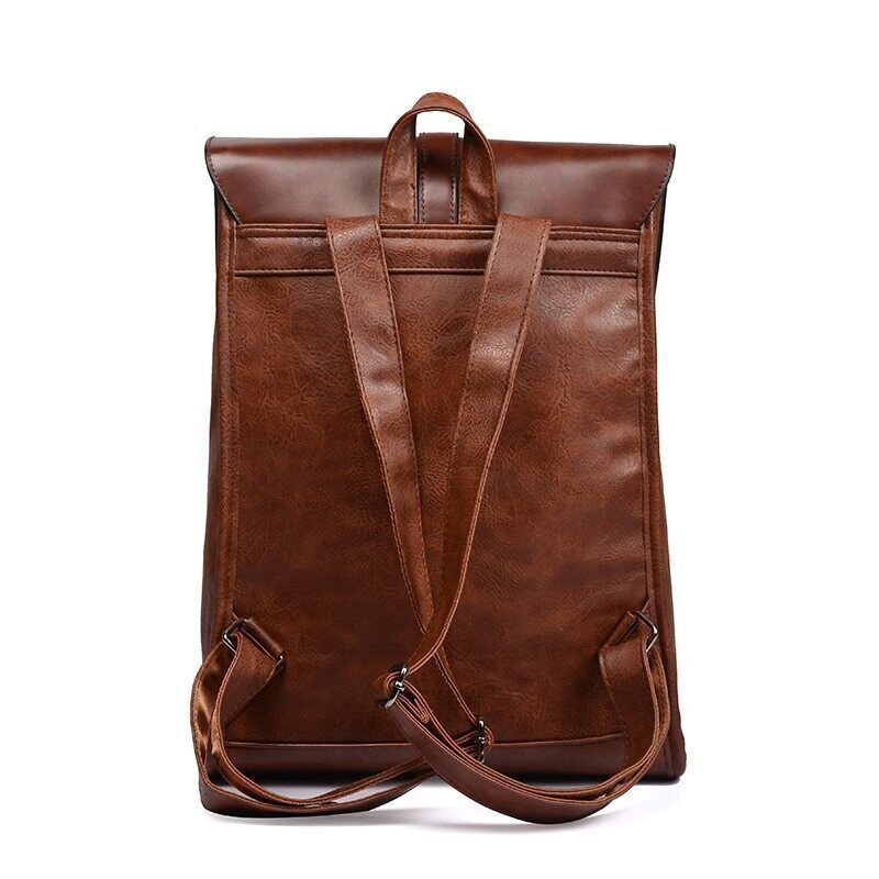 Laptop Backpack Men Bag Pack Leather Backpacks Travel Man School Bags College