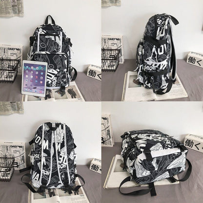 Girl Male School Bag Men Backpack Women Boy Bag Nylon Ladies Student