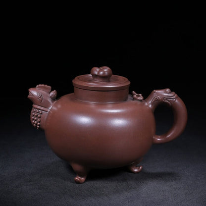 Chinese Yixing Zisha Clay Handmade Exquisite Teapot（天鸡 底款：陈鸣远）