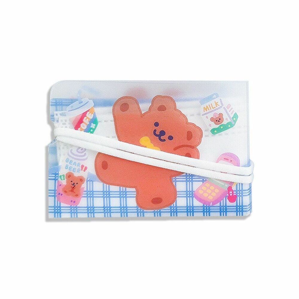 Fold Pockets 8pcs/Set Bear Household Storage Bag Cartoon Coin Purse Mask Storage