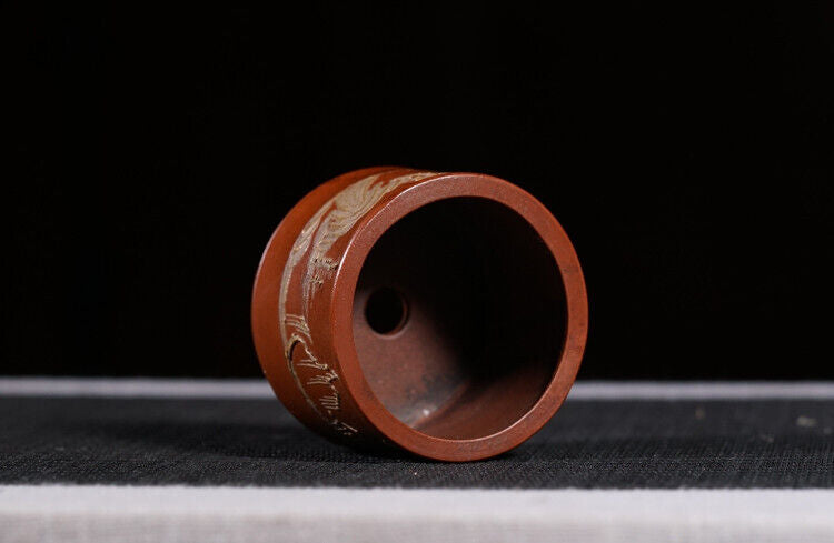 Chinese Yixing Zisha Clay Handmade Exquisite flowerpot（节节高升 底款：铁画轩）