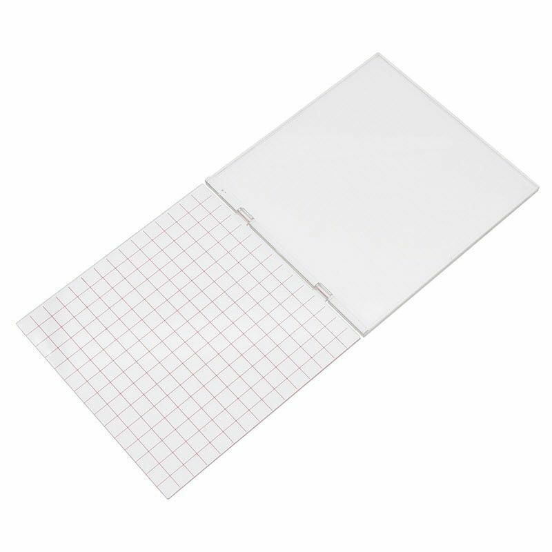 Scrapbooking Stamping Tools Folder Card Making Embossing Acrylic 15.2x15.3x0.7cm
