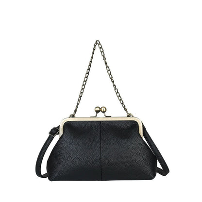 Vintage Synthetic Leather Bag Handbag Purse Chain Shoulder Crossbody 120CM Strap