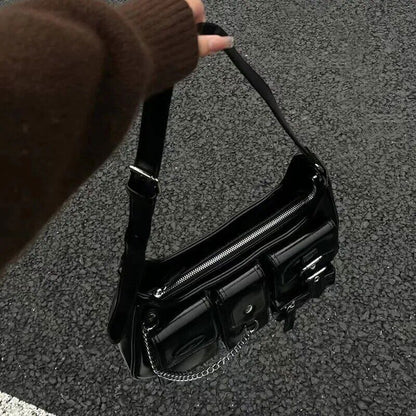 2023 Trend Chains Crossbody Shoulder Bags PU Individuality Ladies Bags