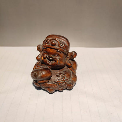 buddha home decor living room sculptures wood carved figures gift wooden statue