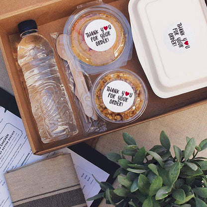 500pcs/roll round thank you for your order sealing stickers gifts bag labelR-ca