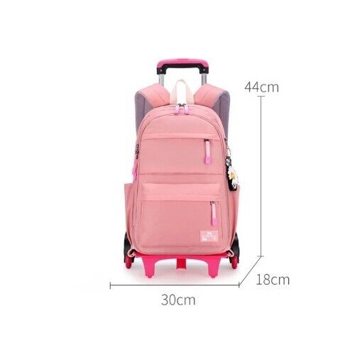 School Bag Child Wheels Primary Student Backpack Travel Bagpack Girls Schoolbags