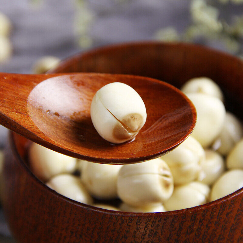 Premium quality Dried Bailian white lotus seeds soup desserts tea 通心白蓮
