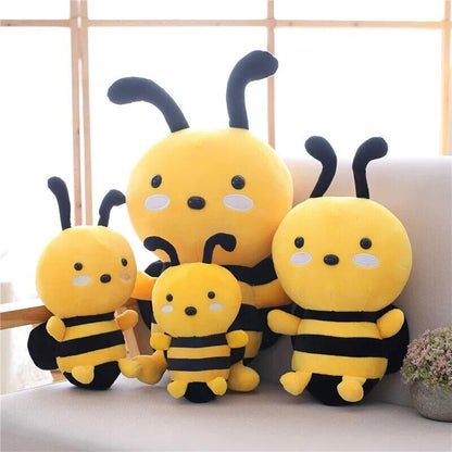 Bee Plush Toy Stuffed Animal Toys Soft Bumblebee Toy Cute Honey Bee 20cm