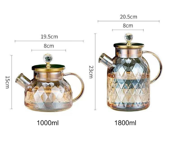 Luxury Glass Flower Teapot Teaware Teapots To Boil Water Yixing Ceramic Pot Set