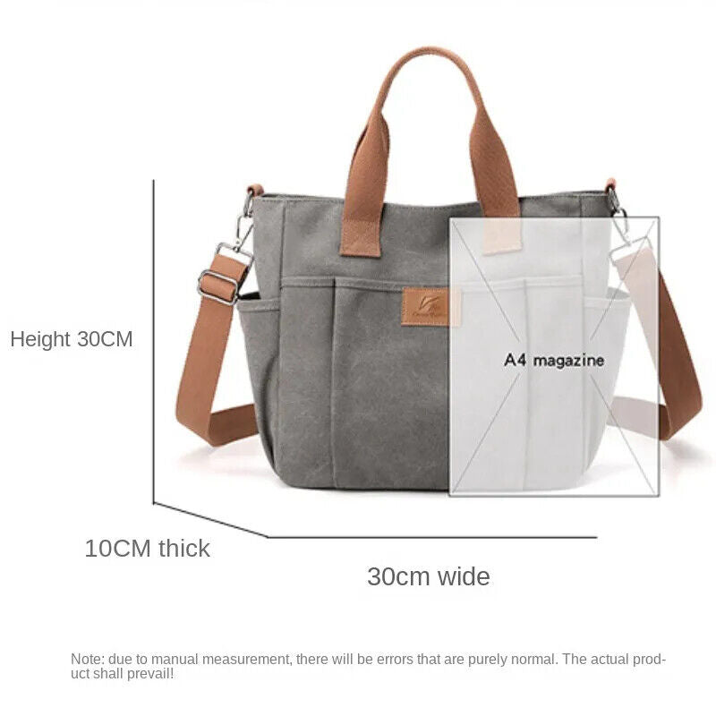 Tote Bag Autumn Thickened Canvas Crossbody Bag Women Shoulder Bag Handbag