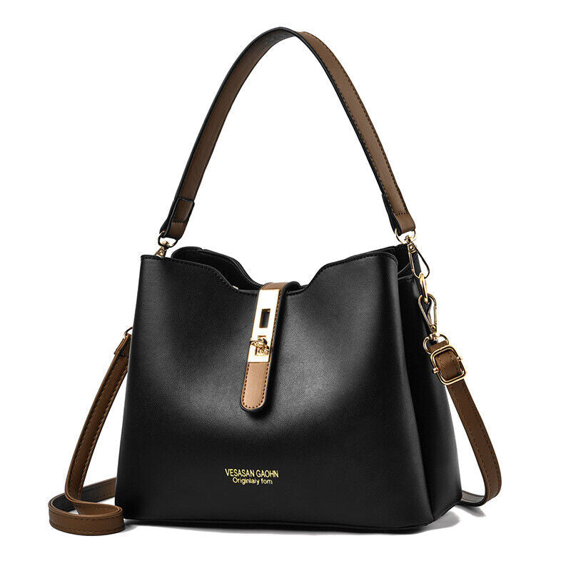 Womens Faux Leather Shoulder Bag Crossbody Handbags Messenger Purse Tote Satchel