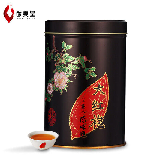 WuyiStar 5 Years Aged Big Red Robe Da Hong Pao Tea Dahongpao Oolong Tea 125g Tin