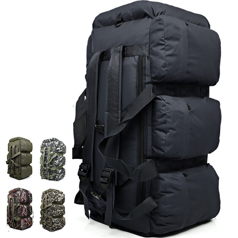 90L Military Tactical Luggage Bag Large Shoulder Travel Bags Backpack Camping