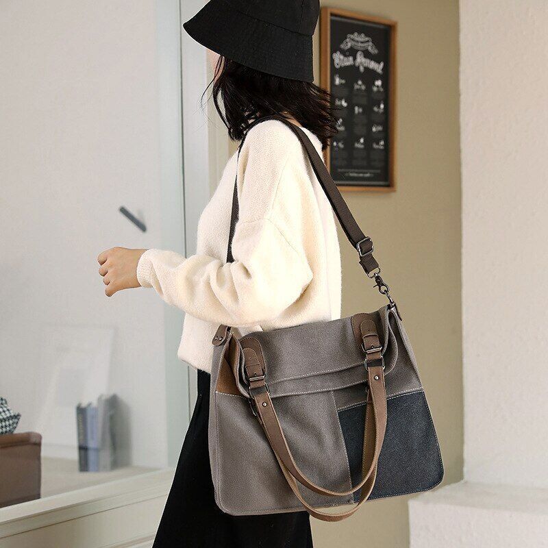 Canvas Women's Bag Tote Bag Vintage Shoulder Bag Messenger Bag