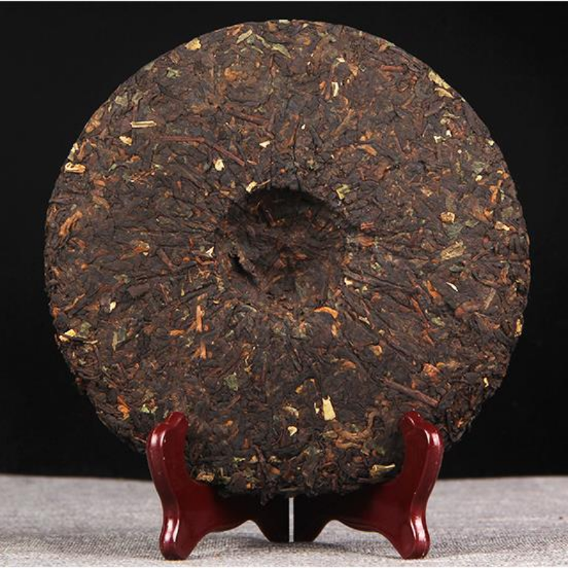 710g Yunnan Cooked Puerh Tea Glutinous Rice Fragrance Pu-erh Ripe Tea Cake Pu'er