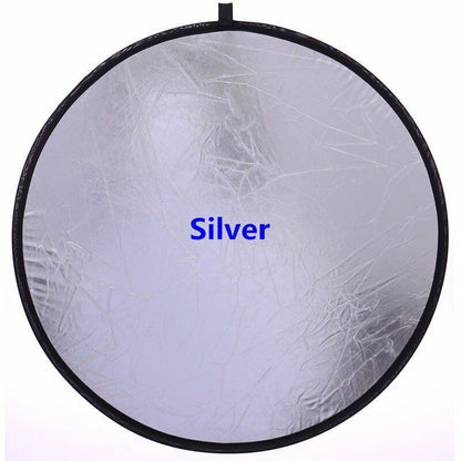 5 In 1 Light Reflector Diffuser 80/110cm Handhold Collapsible Photography Tools