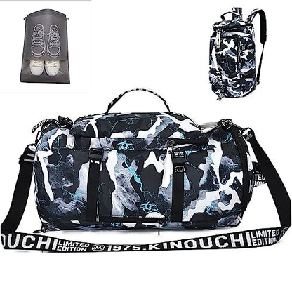 Multipurpose Travel Backpack Duffle Bag, Casual Daypack Sports Gym green