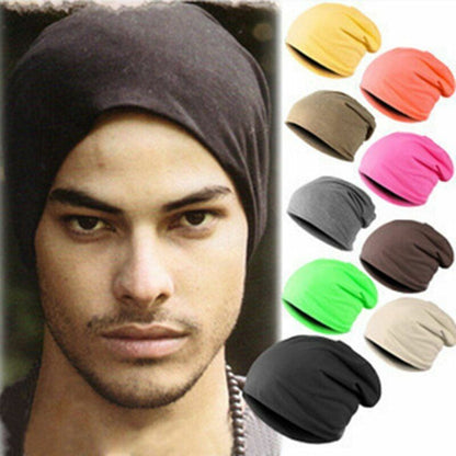 Fashion Bonnet Hat Autumn Knitted Solid Color Beanie Spring Casual Soft Turban