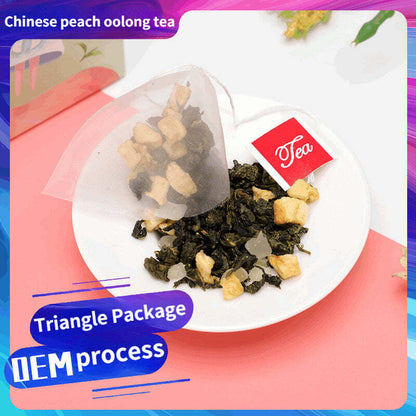 Peach Oolong Tea Triangle Package Chinese Fruit Green Tea Healthy Drink 10 Bags