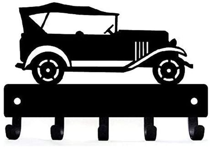 Classic Car #16 Key Rack Hanger - 6 Inch Wide/9 Inch Wide Metal Wall Art