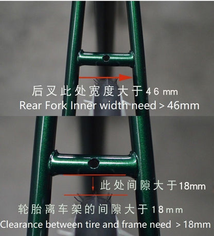 Bicycle Fenders Retro Bike Stainless Steel 700c 24/26 Inch City Road Fixed Gears