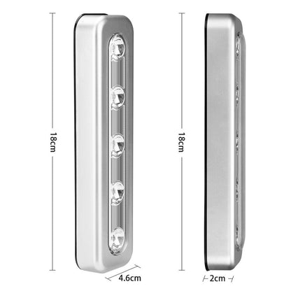 5 LED Wireless Cabinet Light LED With Adhesive Sticker Battery Powered Lamp New