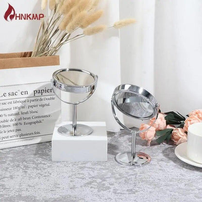 Double Sided Swivel Vanity Mirror with 3 x Magnification,Tabletop Makeup Mirror