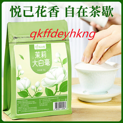 Green Tea Jasmine Great White Hair 忆江南茶叶袋装绿茶茉莉大白毫 60g