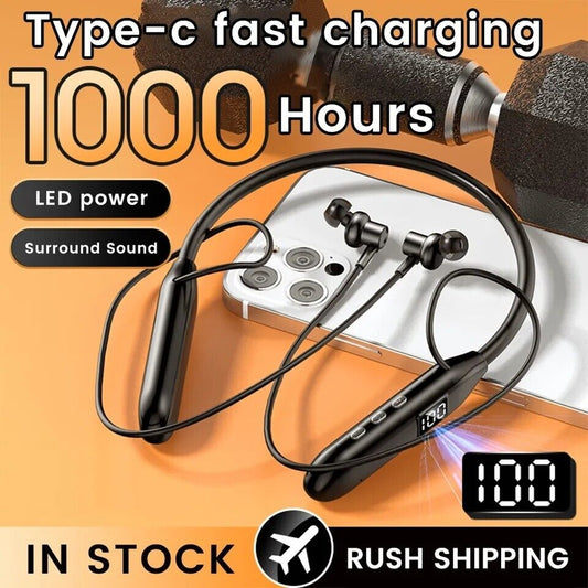 5.3 Bluetooth Earbuds Waterproof Wireless Headset Noise Cancelling Headphone US