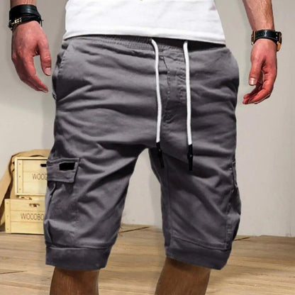 Mens Cargo Shorts Pants Casual Chino Fashion Summer 6-Pockets Beach Trousers
