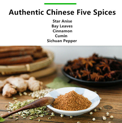 Premium Chinese Five Spice Blend 1.05 oz, Gluten Free, Ground Chinese 5 Spices