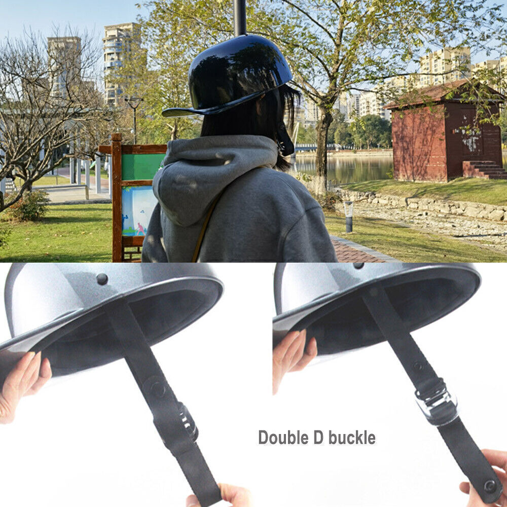 Retro Baseball Cap DOT Motorcycle Helmet Open Face Scooter Moped Jet Helmet Men