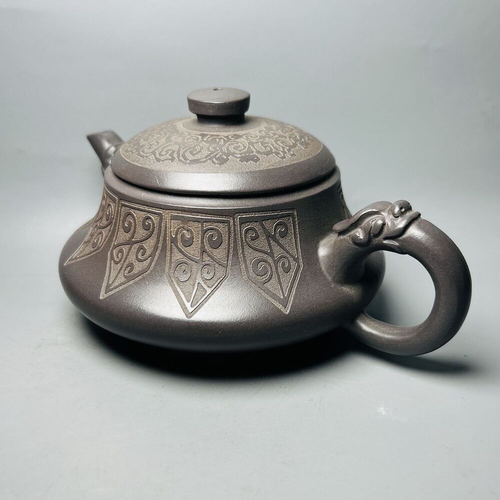 Vintage Chinese Yixing Purple Clay Teapot Zisha Ceremony Exquisite Teaware Art