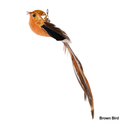 Cat Teaser Stick Replaceable Simulated Bird Cat Teaser Wand Multifunctional