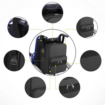 Mobility Scooter Wheelchair Shopping Bag Large Waterproof Armrest Storage Carry