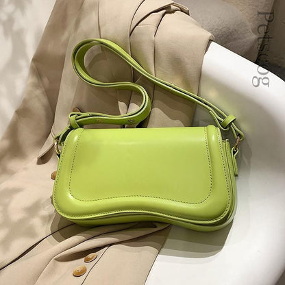 Luxury Synthetic Leather Shoulder Crossbody Bag Underarm Purse Handbag 24*15*6CM